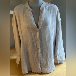 Zara Light Gray Linen Shirt